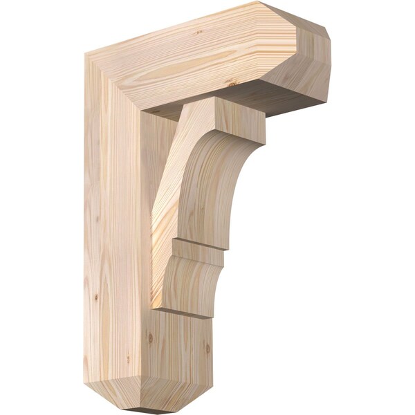 Ekena Millwork Balboa Craftsman Smooth Bracket w/ Offset Brace, Douglas Fir, 7 1/2"W x 18"D x 26"H BKT0806X18X26BOA04SDF - main